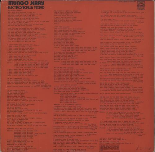 Mungo Jerry Electronically Tested - EX vinyl LP album (LP record) UK MUNLPEL710148