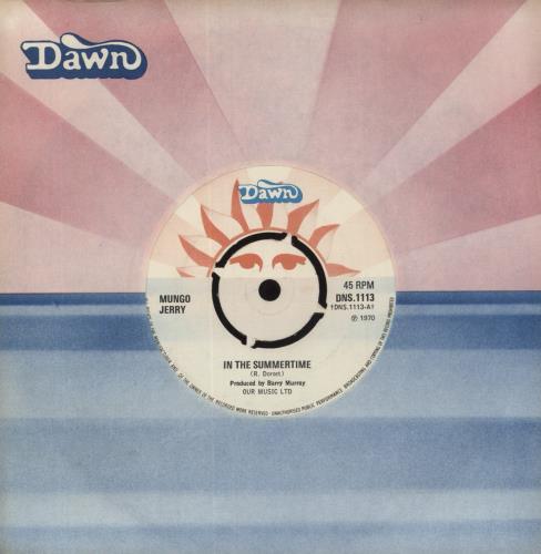 Mungo Jerry In The Summertime - 4pr 7" vinyl single (7 inch record / 45) UK MUN07IN546559
