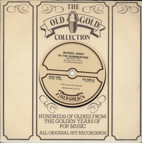 Mungo Jerry In The Summertime 7" vinyl single (7 inch record / 45) UK MUN07IN714806