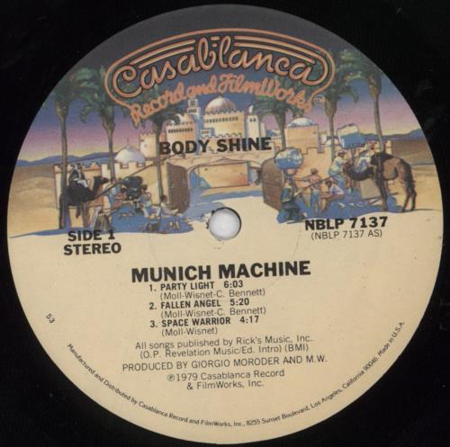 Munich Machine Body Shine - shrink vinyl LP album (LP record) US M8QLPBO818986