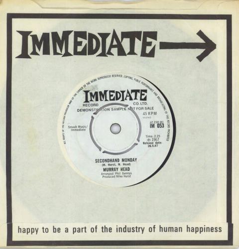 Murray Head She Was Perfection - A-Label 7" vinyl single (7 inch record / 45) UK MHD07SH817198