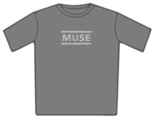 Muse Charcoal Logo T-Shirt - Small t-shirt UK USETSCH337277
