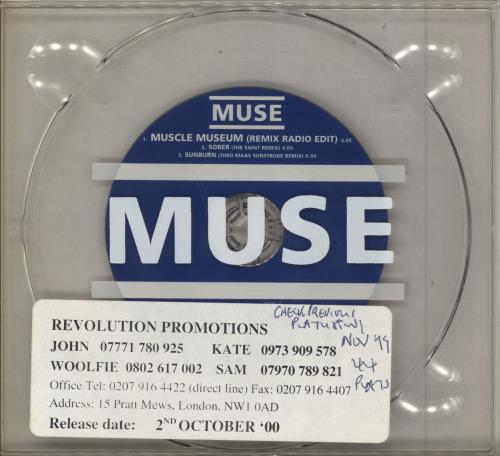 Muse Muscle Museum CD single (CD5 / 5") UK USEC5MU164113