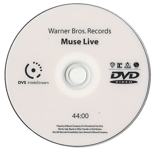 Muse Muse Live - Wembley promo DVD-R US USEDRMU454119