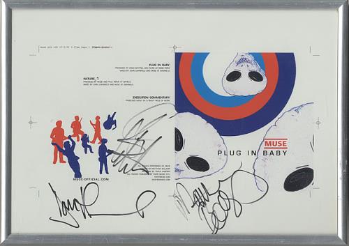 Muse Plug In Baby - Fully Autographed memorabilia UK USEMMPL490696