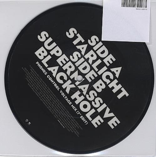 Muse Starlight - Hype Sticker Sealed 7" vinyl picture disc (7 inch picture disc single) UK USE7PST370901