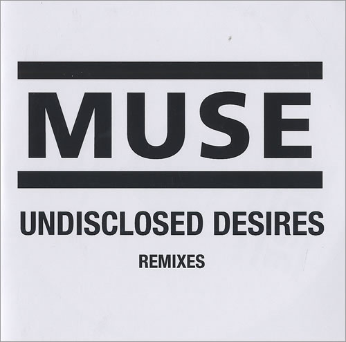Muse Undisclosed Desires - Remixes CD-R acetate UK USECRUN492066