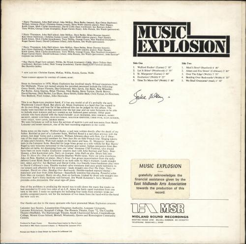 Music Explosion Music Explosion vinyl LP album (LP record) UK Q80LPMU709495