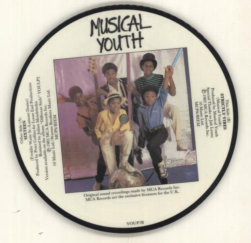 Musical Youth 16 - Sixteen 7" vinyl picture disc (7 inch picture disc single) UK MYU7PSI698435