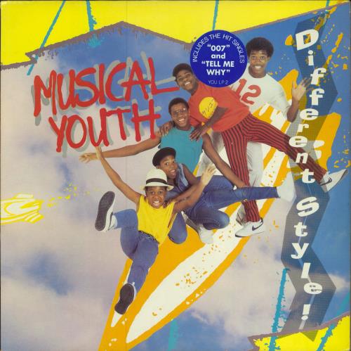 Musical Youth Different Style - Stickered sleeve vinyl LP album (LP record) UK MYULPDI788105