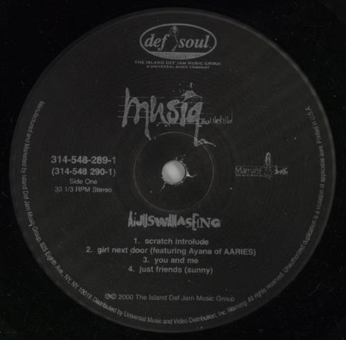 Musiq Soulchild Aijuswanaseing 2-LP vinyl record set (Double LP Album) US MSQ2LAI869407