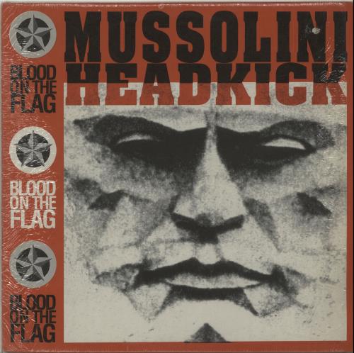 Mussolini Headkick Blood On The Flag vinyl LP album (LP record) Belgian OW-LPBL654412