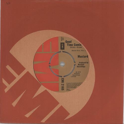 Mustard Good Time Comin' 7" vinyl single (7 inch record / 45) UK MZ407GO572282