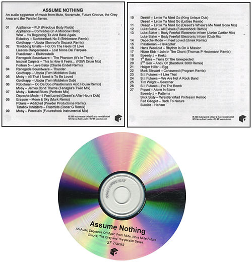 Mute Label Assume Nothing - Another Duplicate CD-R acetate UK MTUCRAS437427