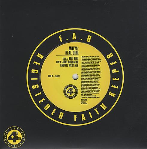 Mutya Buena Real Girl 7" vinyl single (7 inch record / 45) UK MT807RE406223