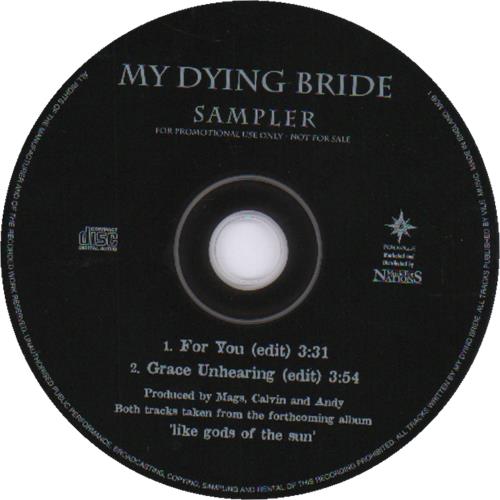 My Dying Bride Sampler CD single (CD5 / 5") UK MPTC5SA679847