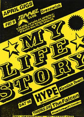 My Life Story Gig Flyer - 1990 handbill UK ORYHBGI279944