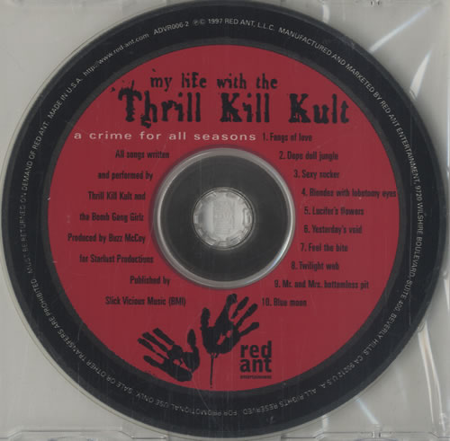 My Life With The Thrill Kill Kult A Crime For All Seasons CD album (CDLP) US TKKCDAC472089