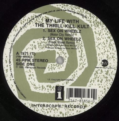 My Life With The Thrill Kill Kult Sex On Wheels 12" vinyl single (12 inch record / Maxi-single) UK TKK12SE632505