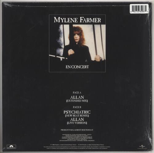 Mylene Farmer Allan - Red Vinyl - Sealed 12" vinyl single (12 inch record / Maxi-single) French MYL12AL739940