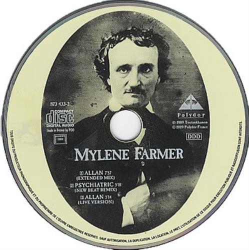 Mylene Farmer Allan CD single (CD5 / 5") French MYLC5AL384013
