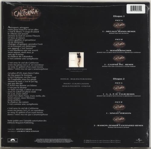 Mylene Farmer California Remixes - Double Pack - Green Vinyl 12" vinyl single (12 inch record / Maxi-single) French MYL12CA705920