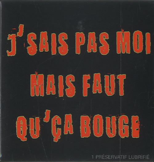 Mylene Farmer J'sais Pas Moi Mais Faut Qu'ca Bouge - Condom memorabilia French MYLMMJS455349