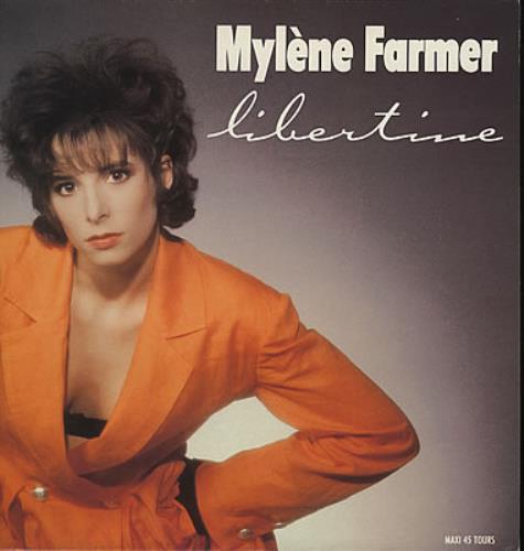 Mylene Farmer Libertine - Orange Jacket Sleeve 12" vinyl single (12 inch record / Maxi-single) French MYL12LI377851