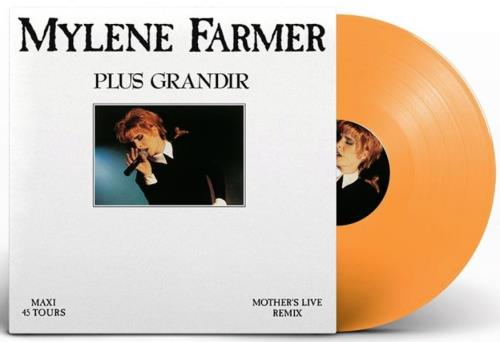 Mylene Farmer Plus Grandir - Live - Orange Vinyl 12" vinyl single (12 inch record / Maxi-single) French MYL12PL705931