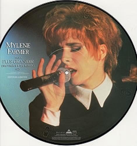 Mylene Farmer Plus Grandir 12" vinyl picture disc (12 inch picture record) French MYL2PPL03649