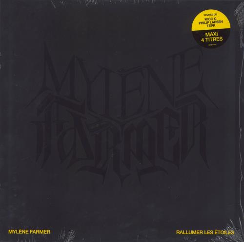 Mylene Farmer Rallumer Les �toiles - Yellow vinyl 12" vinyl single (12 inch record / Maxi-single) French MYL12RA812278