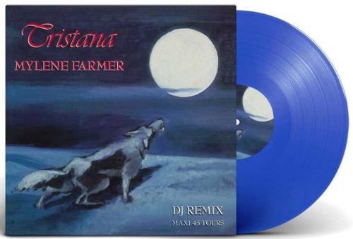 Mylene Farmer Tristana - DJ Remix - Blue Vinyl 12" vinyl single (12 inch record / Maxi-single) French MYL12TR705930