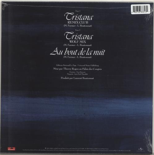 Mylene Farmer Tristana - DJ Remix - Blue Vinyl 12" vinyl single (12 inch record / Maxi-single) French MYL12TR705930