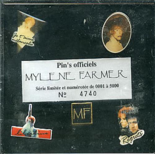 Mylene Farmer Two Sets of 5 Metal Badges - Pin's Officiels badge French MYLBGTW289899