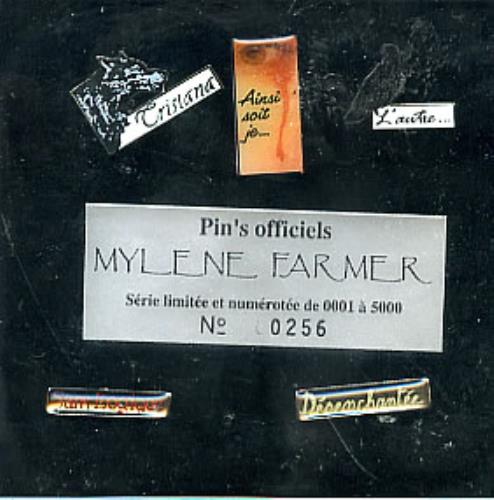 Mylene Farmer Two Sets of 5 Metal Badges - Pin's Officiels badge French MYLBGTW289899