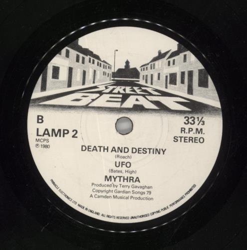 Mythra The Death And Destiny EP 7" vinyl single (7 inch record / 45) UK MYT07TH736793