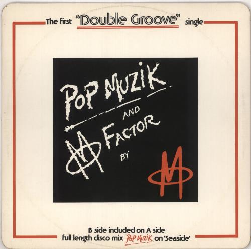 M Pop Muzik [a] 12" vinyl single (12 inch record / Maxi-single) UK -M-12PO51453