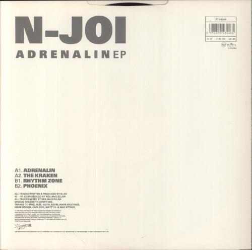 N-Joi Adrenalin EP 12" vinyl single (12 inch record / Maxi-single) UK NJI12AD862508