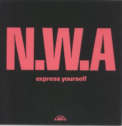 N.W.A. Express Yourself 7" vinyl single (7 inch record / 45) UK NWA07EX618154