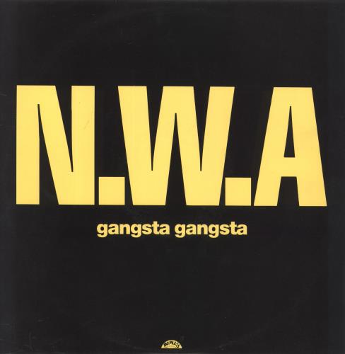 N.W.A. gangsta gangsta 12" vinyl single (12 inch record / Maxi-single) UK NWA12GA806128