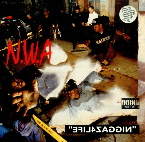 N.W.A. Niggaz4life vinyl LP album (LP record) UK NWALPNI437447