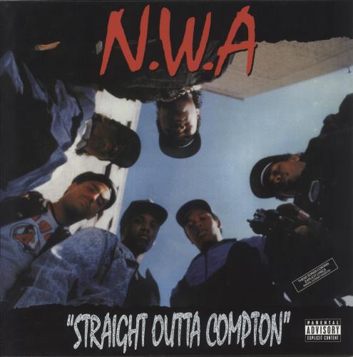 N.W.A. Straight Outta Compton + Shrink vinyl LP album (LP record) UK NWALPST859649