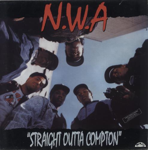 N.W.A. Straight Outta Compton - VG vinyl LP album (LP record) UK NWALPST859351