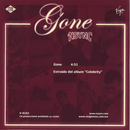 N Sync Gone CD single (CD5 / 5") Mexican NSYC5GO201704