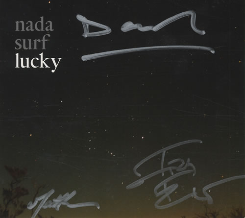 Nada Surf Lucky - Autographed CD album (CDLP) US NSFCDLU431445