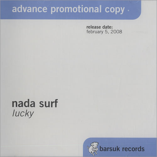 Nada Surf Lucky CD album (CDLP) US NSFCDLU465802