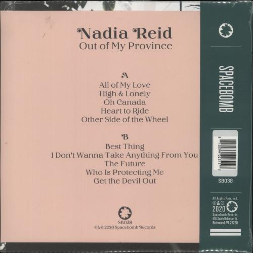 Nadia Reid Out Of My Province - Pink with White Edge Splatter Vinyl vinyl LP album (LP record) UK 5D7LPOU874591