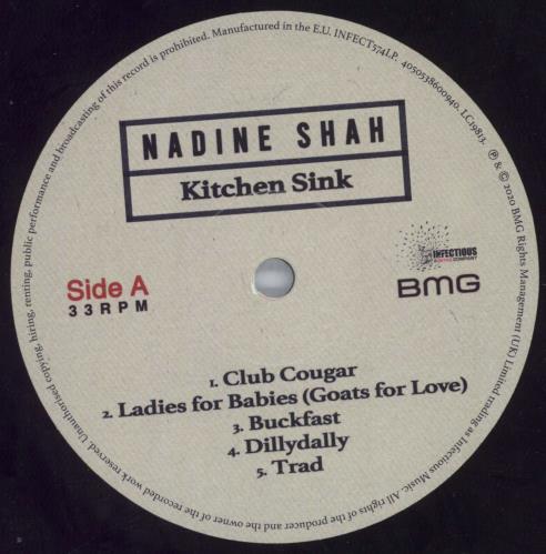 Nadine Shah Kitchen Sink vinyl LP album (LP record) UK 1EJLPKI820865