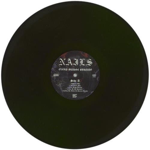 Nails Every Bridge Burning - Forest Green Vinyl vinyl LP album (LP record) UK 044LPEV866141