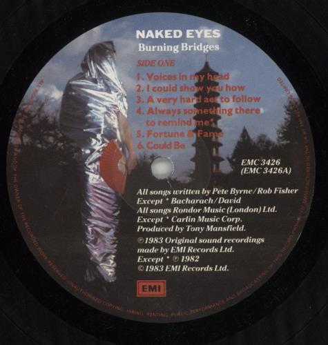 Naked Eyes Burning Bridges vinyl LP album (LP record) UK KEDLPBU425436